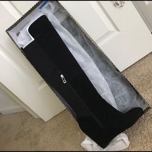 Black Charles David Wedge Boots